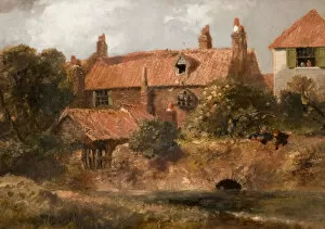 Aqueduct Collection: Old Cottages At Lewisham, 1876. Creator: Sir John Gilbert