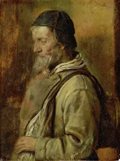 Aged Prints: Old craftsman, 1630. Creator: Adriaen Brouwer