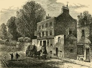 North London Prints: The Old Crown Inn, Highgate, 1830, (c1876). Creator: Unknown