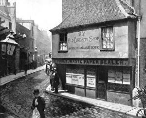 Dickensian Gallery: Old Curiosity Shop, London, 1893.Artist: John L Stoddard