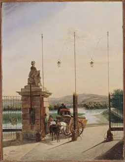 Right Bank Prints: The old door of Bonshommes de Passy, between 1815 and 1825. Creator: Unknown