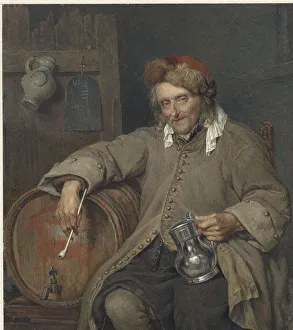 The old drinker, 1829-1898. Creator: Jan Hendrik Neuman