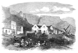 Washerwoman Prints: An old Dutch house at Cape Town, South Africa, 1864. Creator: G. F. A