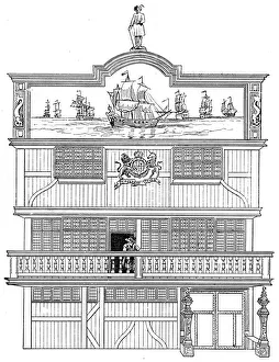 Front of the old East India House, London, 1894