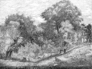 Richard Redgrave Prints: An Old English Homestead - painted by R