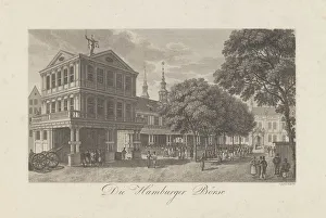 The Old Exchange in Hamburg, 1822. Artist: Geissler (Geisler), Johann Martin Friedrich (1778-1853)