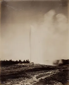 Hot Springs Prints: Old Faithful, 1871. Creator: William H. Jackson