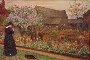 Cats Collection: The Old Farm Garden, 1871. Artist: Fred Walker