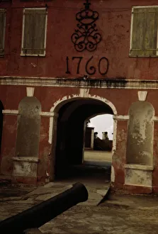 Defence Gallery: In the old fort built by the French, Frederiksted, Saint Croix island, Virgin Islands, 1941