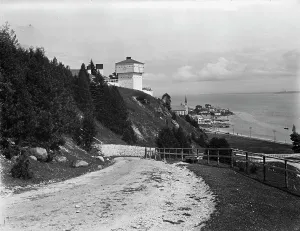 Transparency Prints: Old Fort, Mackinac Island, c1899. Creator: Unknown