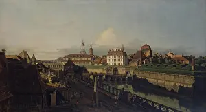 Waterfront Prints: Old Fortifications of Dresden, 1749. Creator: Bernardo Bellotto
