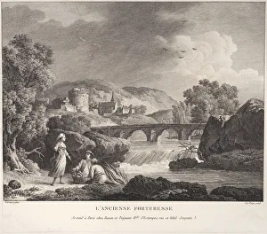 Joseph Vernet Prints: The Old Fortress, ca. 1770. Creator: Jean Jacques Le Veau
