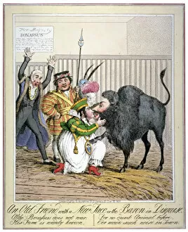 Alderman Of London Collection: An old friend with a new face or the baron in disguise, 1821