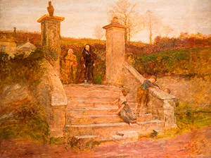 Frederick Walker Prints: The Old Gate, 1868. Creator: Fred Walker