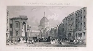 T Allom Gallery: Old General Post Office, St Martins le Grand, London, 1829. Artist: CJ Emblem