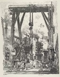 Hoist Gallery: The Old Gun-Pit, 1916. Creator: Joseph Pennell