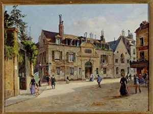 Crossroads Prints: The old hospital of La Pitie, rue Lacepede, 1904. Creator: Paul Joseph Victor Dargaud