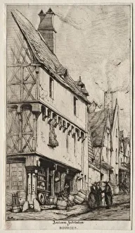 An Old House at Bourges, sometimes called the Musicians House, 1860. Creator: Charles Meryon