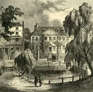 The Old House on the Green, (c1878). Creator: Unknown