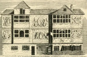 Bankside Gallery: Old Houses Formerly at Bankside, (c1878). Creator: Unknown
