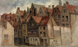 Schaefels Hendrik Frans Prints: Old Houses, c1870s. Creator: Hendrik Frans Schaefels