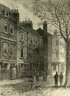 Hg Wells Gallery: Old Houses in Church Row, c1876. Creator: Unknown
