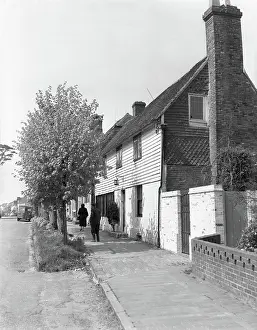 Clapboard Prints: Old houses in Church Square, Rye, Sussex, c1955. Creator: Arthur Charles Kirby Ware