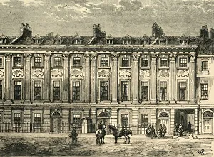 Sheridan Prints: Old Houses in Great Queen Street, South Side, 1850, (1881). Creator: Unknown