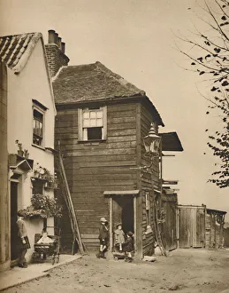 Highgate Prints: Old Houses in Highgate From Whose Doorways Villagers Watched the Coaches Pass. c1935