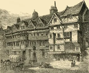 Galpin Co Prints: Old Houses in Holborn near Middle Row, c1872. Creator: Unknown