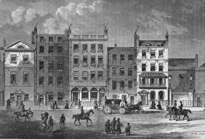 Pall Mall Prints: Old houses in Pall Mall, Westminster, London, c1830 (1878)