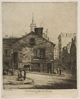 Settler Prints: Old Houses in the Five Points, 1870 (from Scenes of Old New York), 1871
