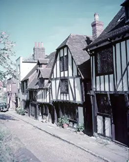 Peaceful Prints: Old houses, Rye, Sussex, c1955. Creator: Arthur Charles Kirby Ware