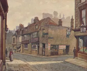 Chancellor Prints: Old Houses in Snowfields, Bermondsey, 1887 (1926). Artist: John Crowther