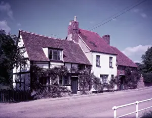 Cottages Prints: Old houses at Sutton Courtenay, Berkshire, c1955. Creator: Arthur Charles Kirby Ware
