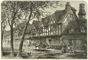 Our Own Country Collection: Old Houses Under Warwick Castle, 1898. Creator: Unknown