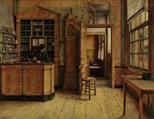 The old Inn Het Loodshuis in Antwerp, 1877. Creator: Henri Jean Augustin de Braekeleer