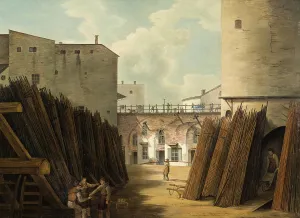 Water Channel Prints: The old iron scales at Slussen, Stockholm. Creator: Johan Fredrik Julin