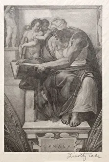 Timothy Cole Prints: Old Italian Masters: The Cumaean Sibyl