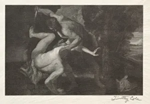 Timothy Cole Prints: Old Italian Masters: The Death of Abel, 1892. Creator: Timothy Cole (American, 1852-1931)