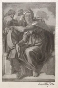 Timothy Cole Prints: Old Italian Masters: The Delphian Sibyl, 1890. Creator: Timothy Cole (American, 1852-1931)