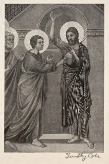Old Italian Masters: The Incredulity of St. Thomas, 1888-1892. Creator: Timothy Cole (American