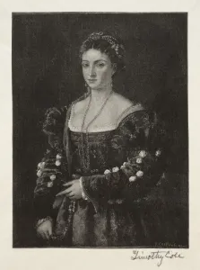 Timothy Cole Prints: Old Italian Masters: La Bella, 1888-1892. Creator: Timothy Cole (American, 1852-1931)