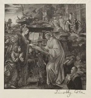 Timothy Cole Prints: Old Italian Masters: Madonna Appearing to St