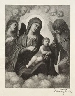 Timothy Cole Prints: Old Italian Masters: Madonna and Child in Glory