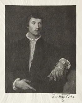 Timothy Cole Prints: Old Italian Masters: The Man with the Gloves