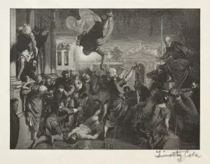 Timothy Cole Prints: Old Italian Masters: The Miracle of St. Mark, 1888-1892. Creator: Timothy Cole (American
