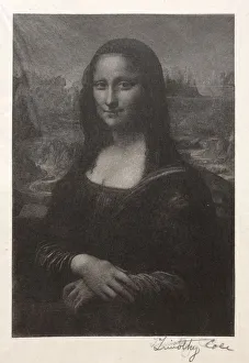 Timothy Cole Prints: Old Italian Masters: Mona Lisa, 1888-1892. Creator: Timothy Cole (American, 1852-1931)