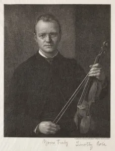 Timothy Cole Prints: Old Italian Masters: Portrait of Timothy Cole (Man with Violin)