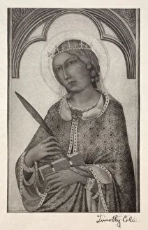 Timothy Cole Prints: Old Italian Masters: St. Catherine of Alexandria